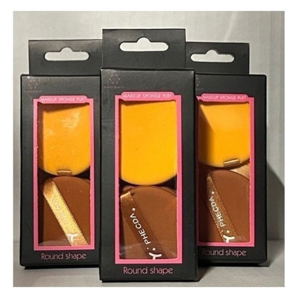 Lot of 3-10‎ pack Face Sponges Beauty Makeup Blender Round 2 inch Cosmetic Puff